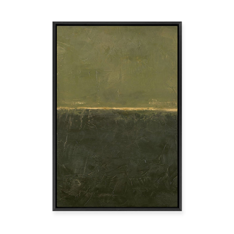 Edge Green | Framed Canvas