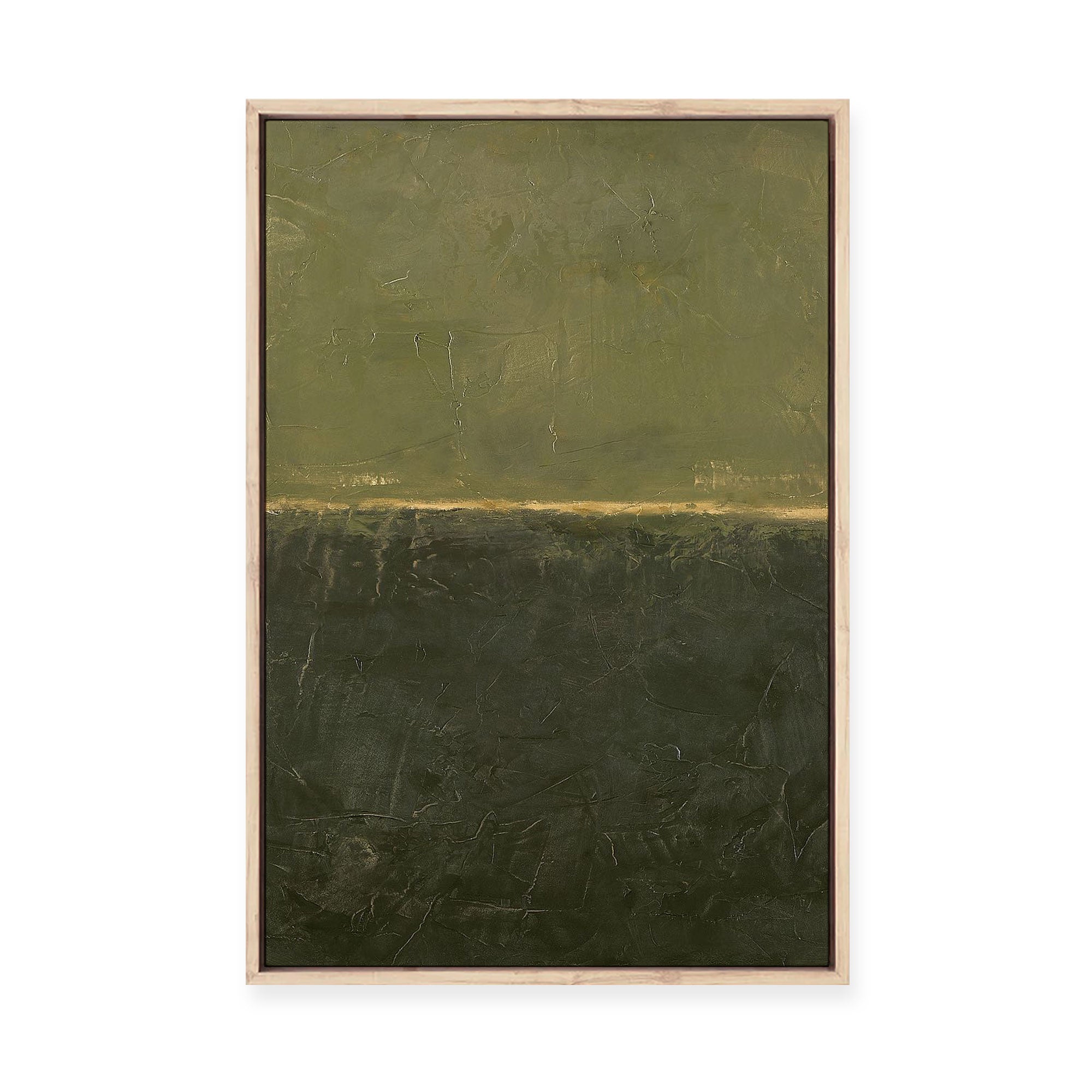Edge Green | Framed Canvas