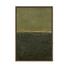 Edge Green | Framed Canvas