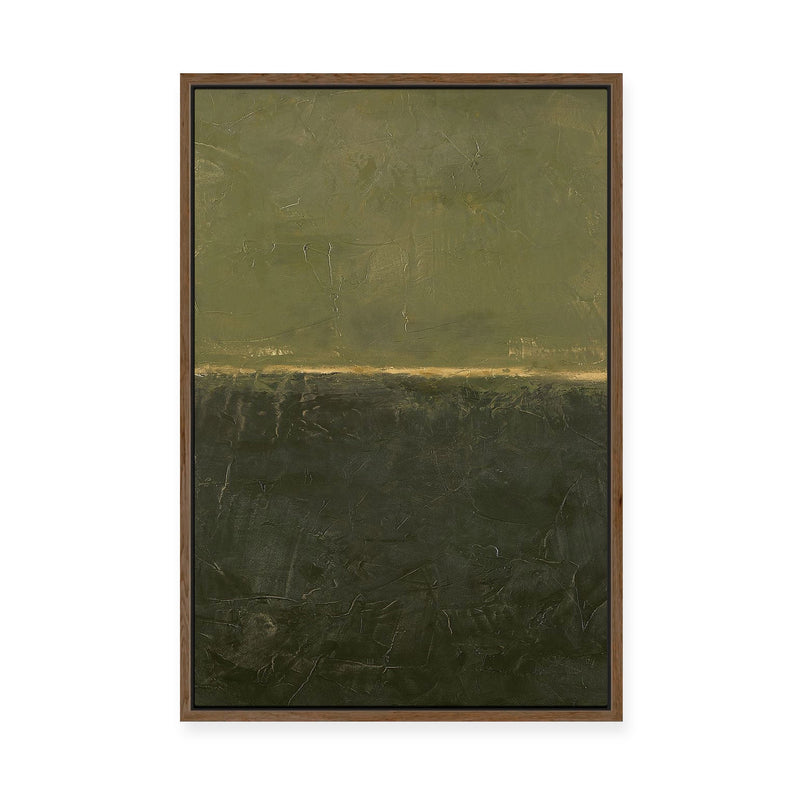 Edge Green | Framed Canvas