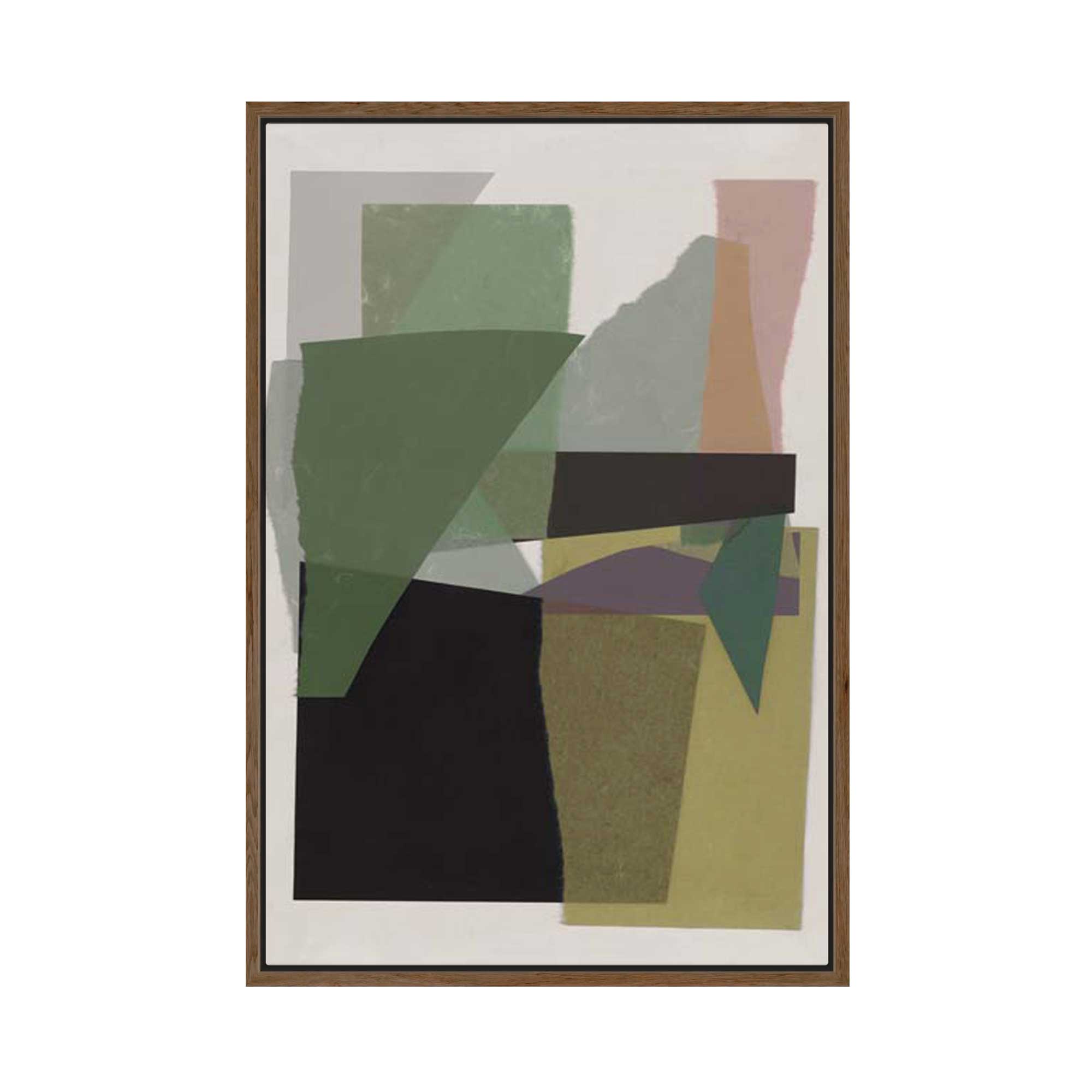 Edges and Echoes I | Framed Canvas