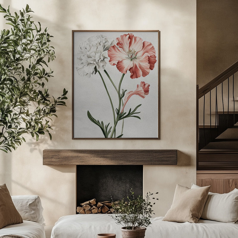 Elegance of Flowers | Framed Canvas