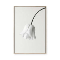 Elegant White Bloom | Framed Canvas