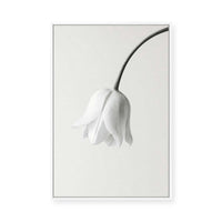 Elegant White Bloom | Framed Canvas