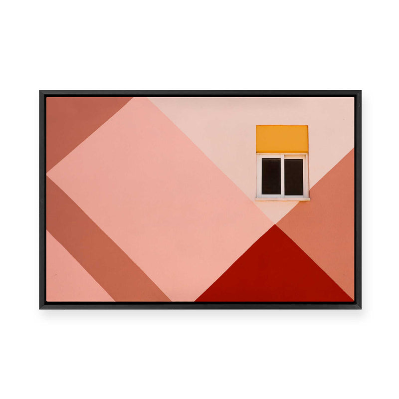 Facade in Red | Framed Canvas