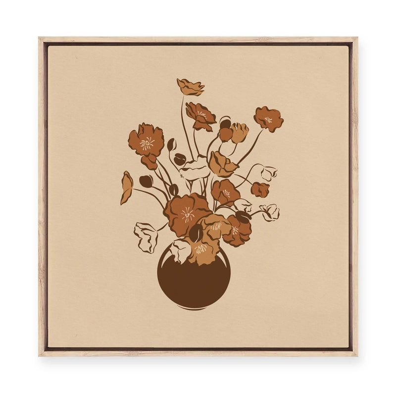 Fall Flower Still Life | Framed Canvas