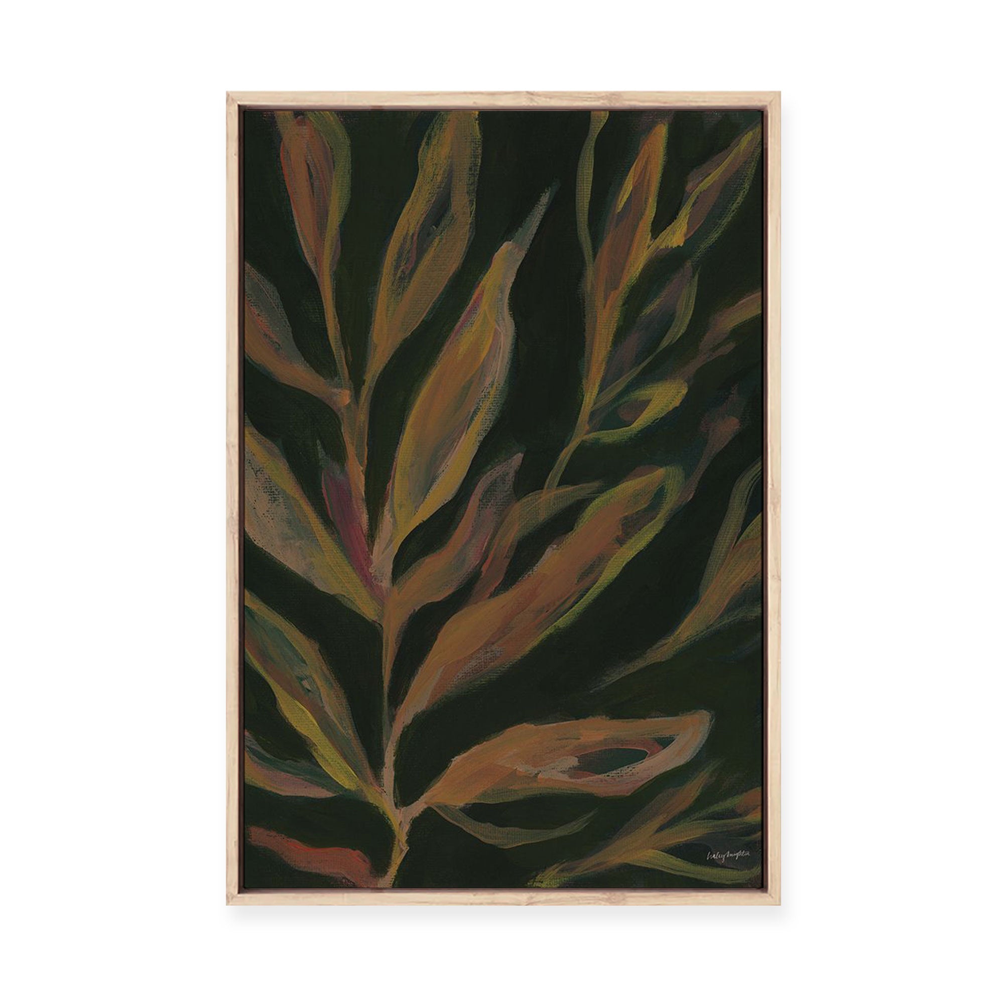Fleural Stems II | Framed Canvas