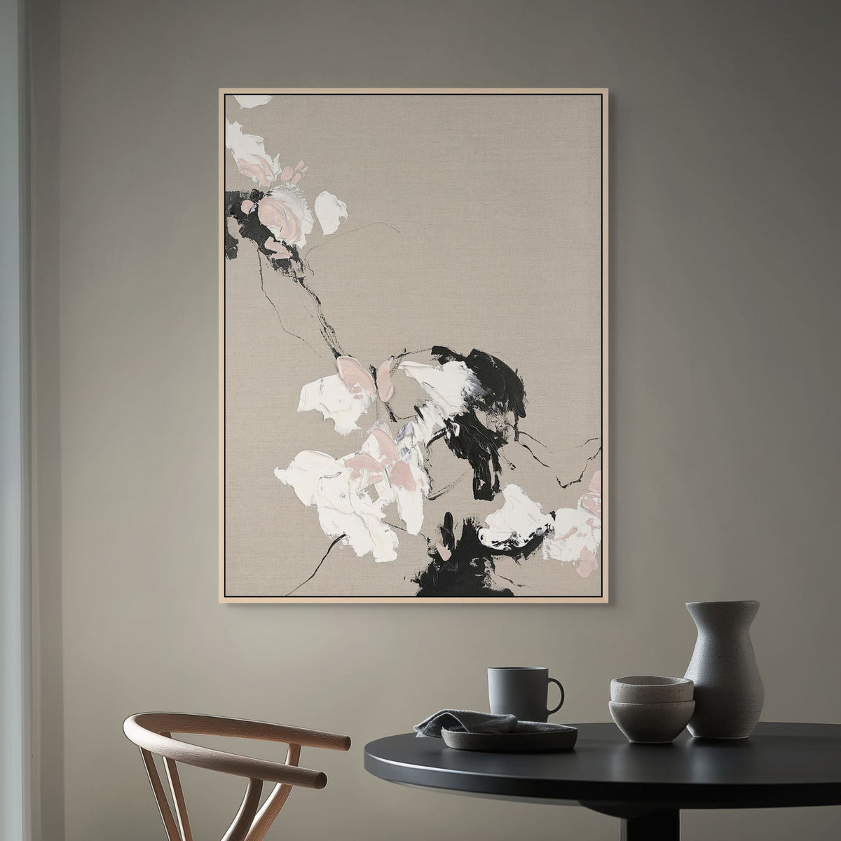 Floral Gestures | Framed Canvas