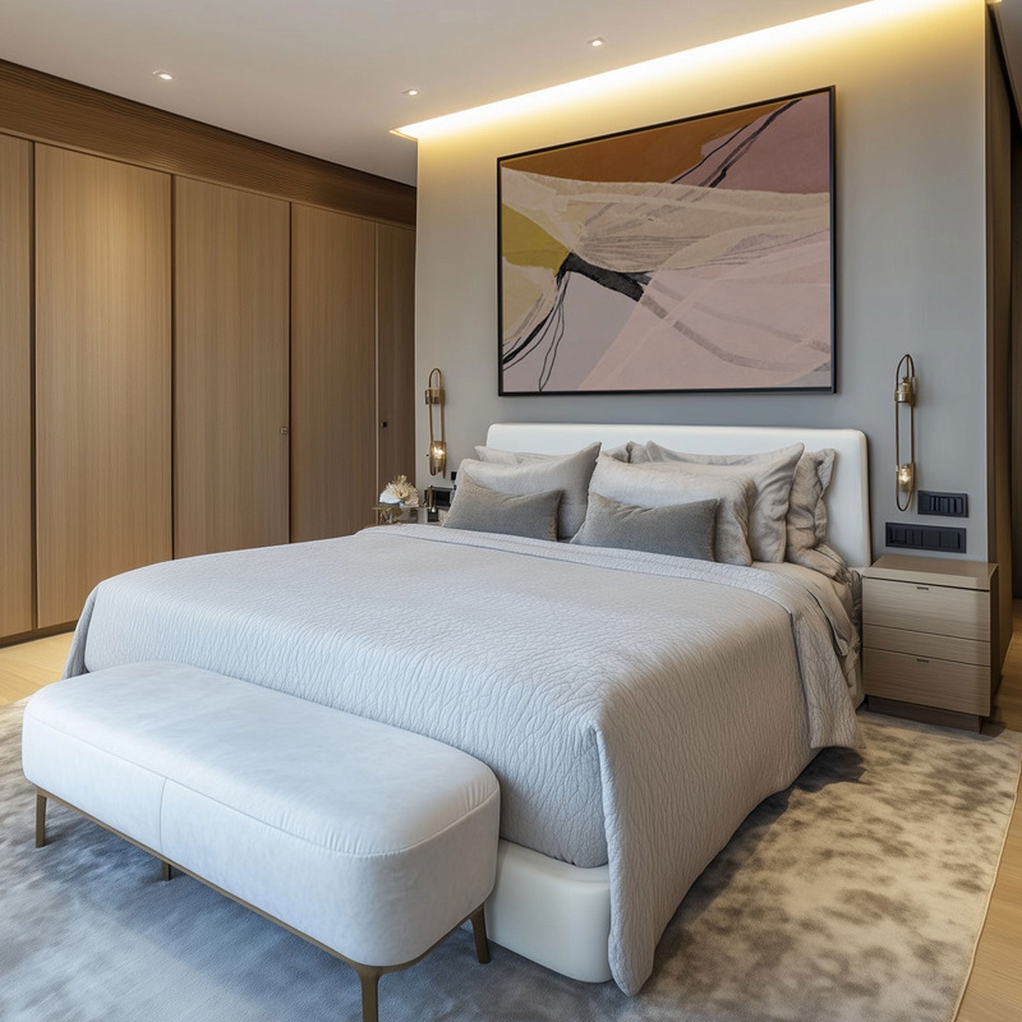 Floral Layers | Landscape | Framed Canvas