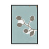 Floral Silhouette III | Framed Canvas