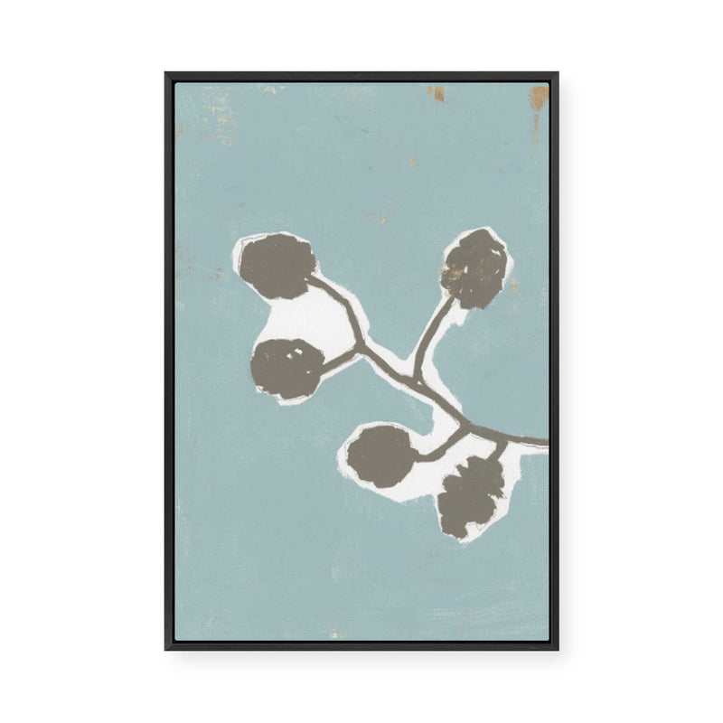 Floral Silhouette III | Framed Canvas