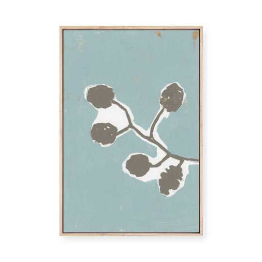 Floral Silhouette III | Framed Canvas