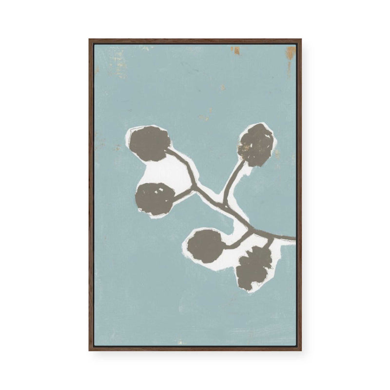 Floral Silhouette III | Framed Canvas