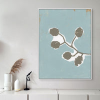 Floral Silhouette III | Framed Canvas