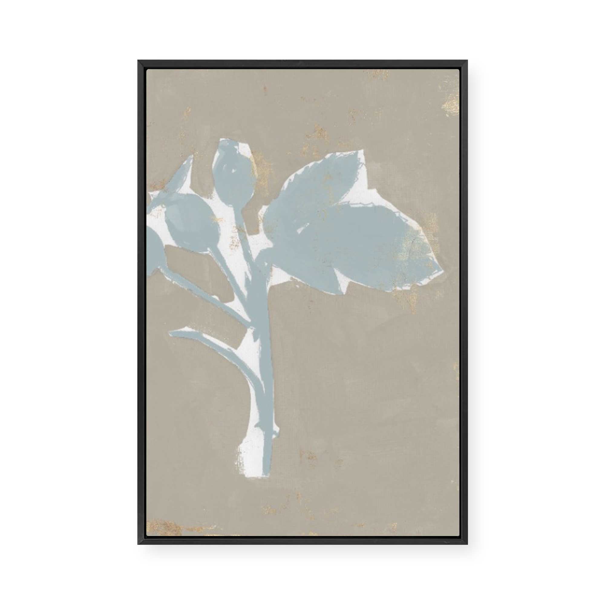 Floral Silhouette II | Framed Canvas