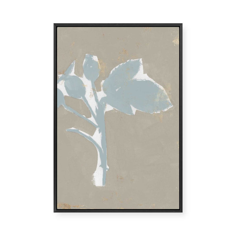 Floral Silhouette II | Framed Canvas