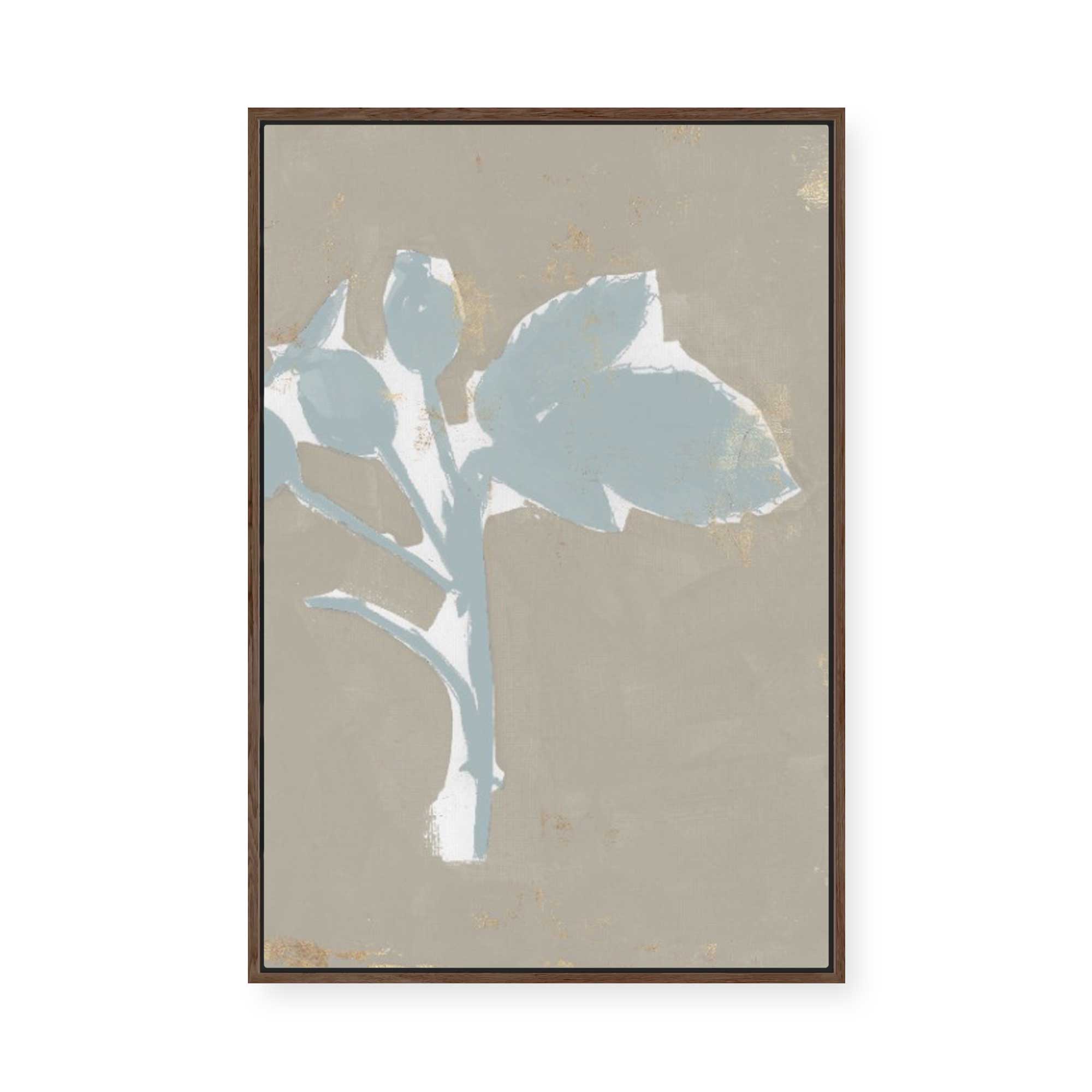 Floral Silhouette II | Framed Canvas