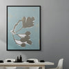 Floral Silhouette I | Framed Canvas