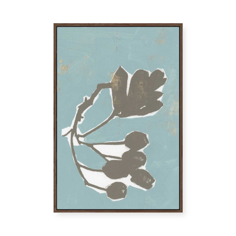 Floral Silhouette I | Framed Canvas