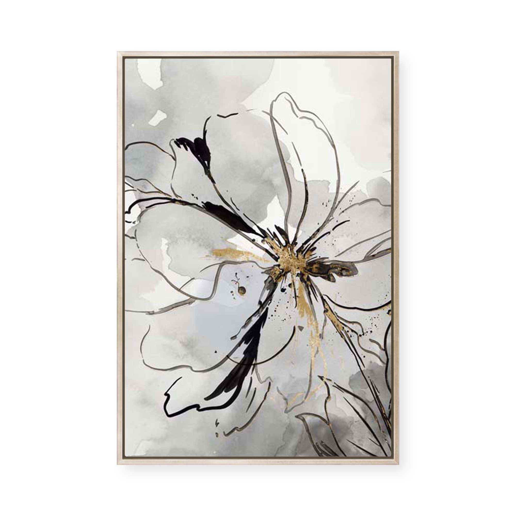 Floral Sketch II | Framed Canvas
