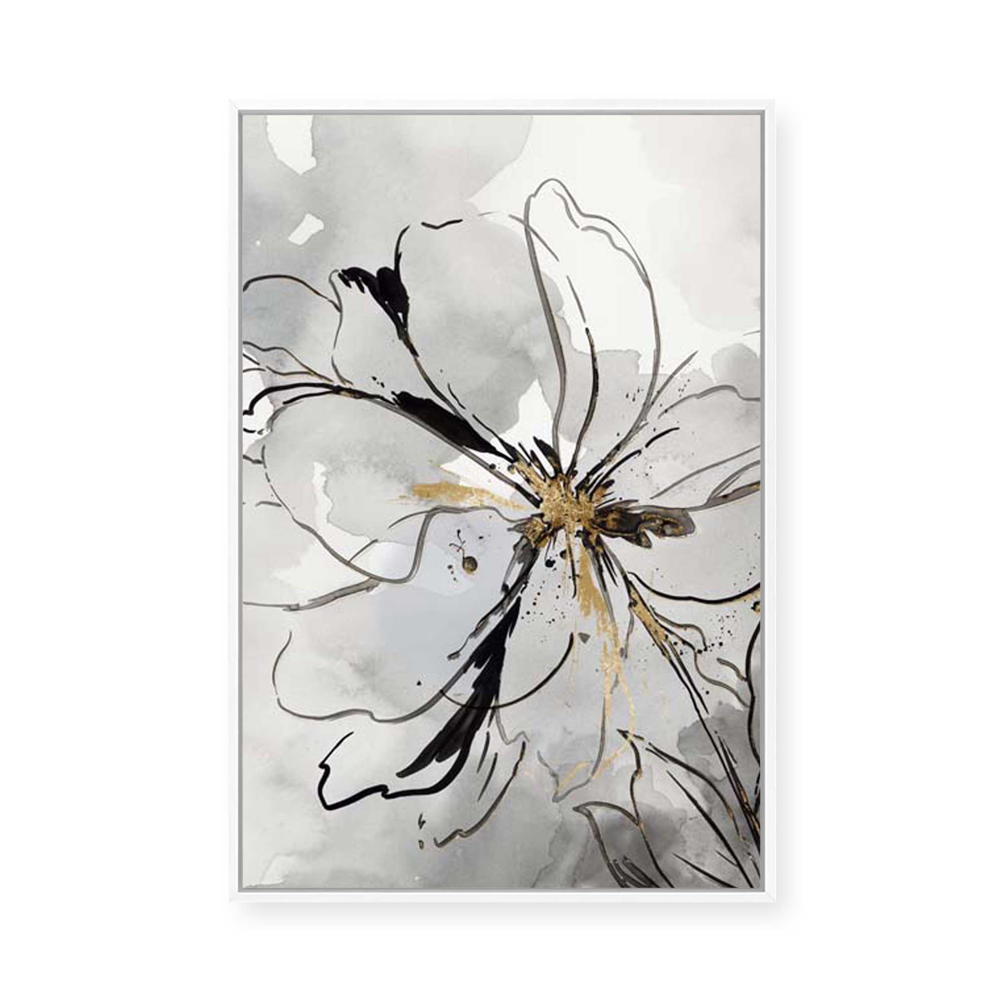 Floral Sketch II | Framed Canvas