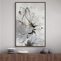 Floral Sketch I | Framed Canvas