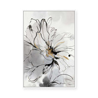 Floral Sketch I | Framed Canvas