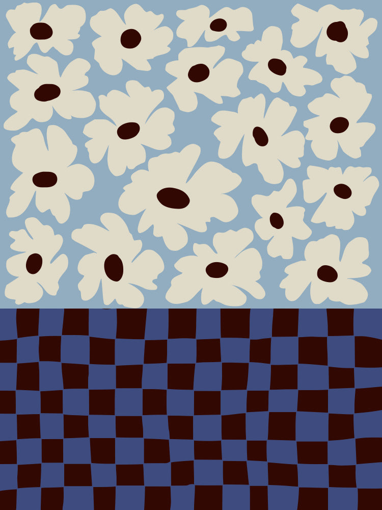 Flowers Checkerboard