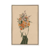 Flowers for You | Cropped | Framed Canvas