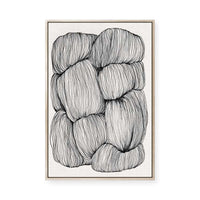 Flowing Fabric Forms | Framed Canvas