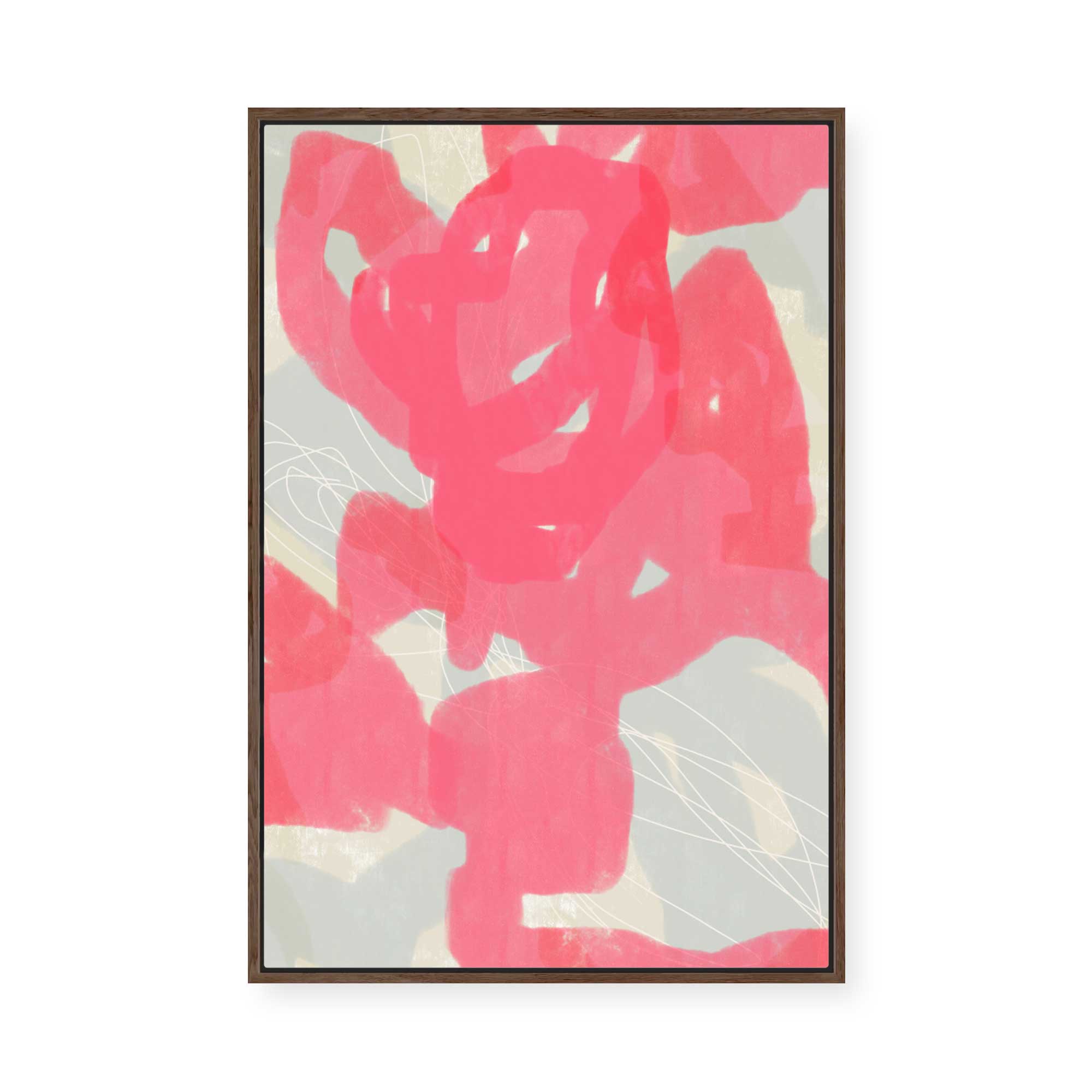 Fluid Pink | Framed Canvas