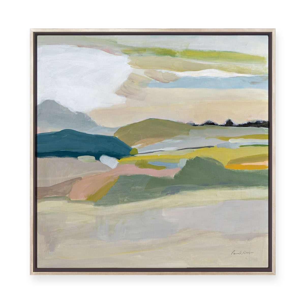 Foraging in the Springs | Framed Canvas