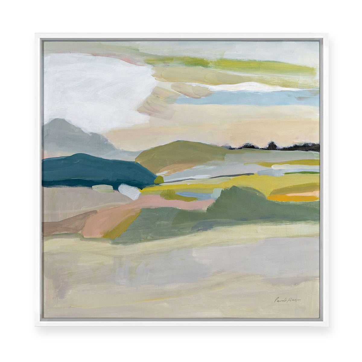 Foraging in the Springs | Framed Canvas