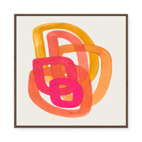 Fortune Favours the Bold | Square | Framed Canvas