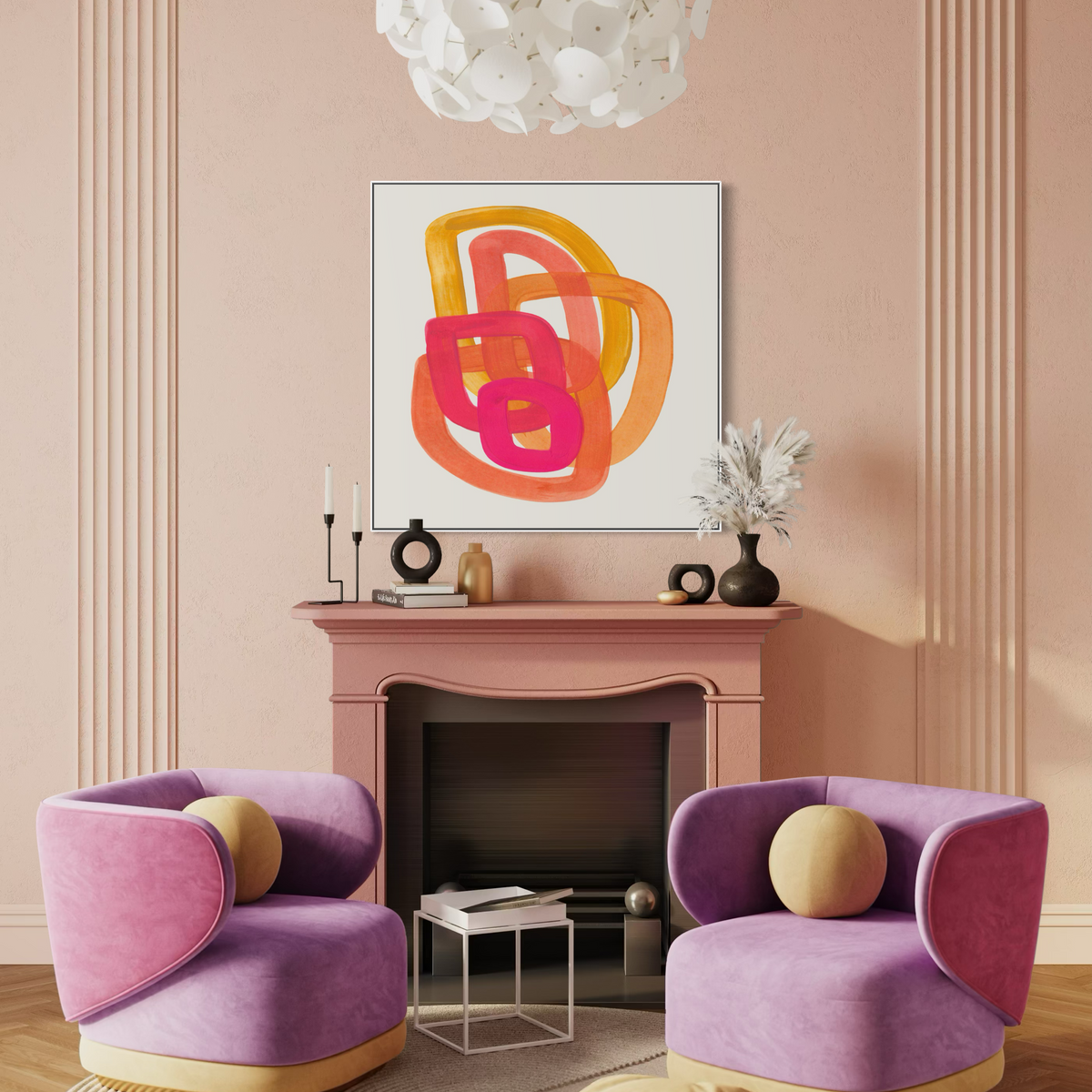 Fortune Favours the Bold | Square | Framed Canvas