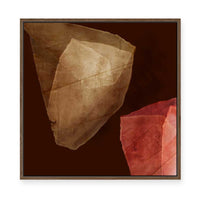 Fragmented Earth in Paper Layers II | Framed Canvas