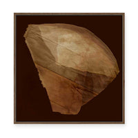 Fragmented Earth in Paper Layers I | Framed Canvas