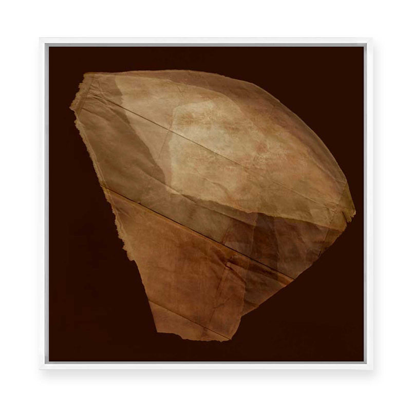 Fragmented Earth in Paper Layers I | Framed Canvas