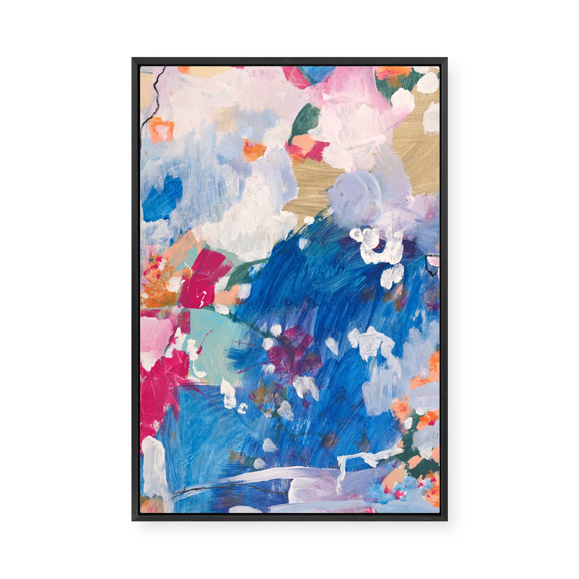French Courtyside | Framed Canvas