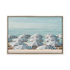 Riviera Umbrellas II | Framed Canvas