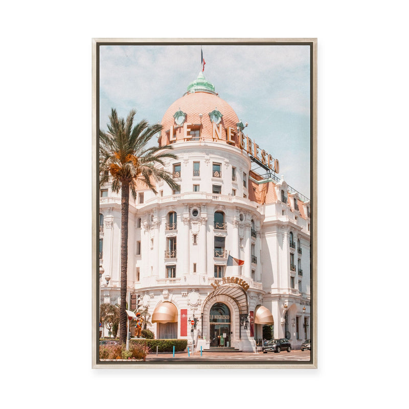 French Riviera Building | Framed Canvas