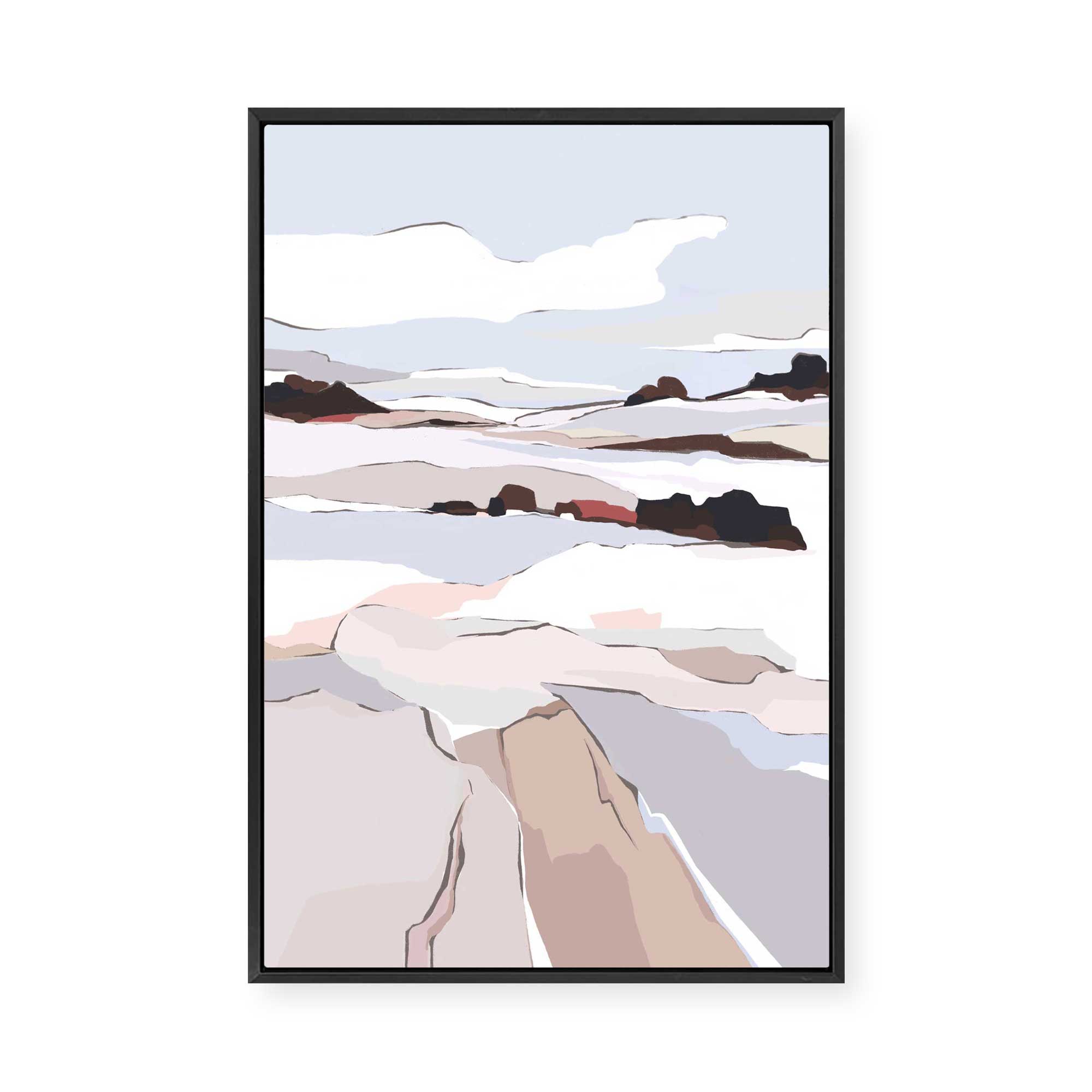 Frosty View II | Framed Canvas