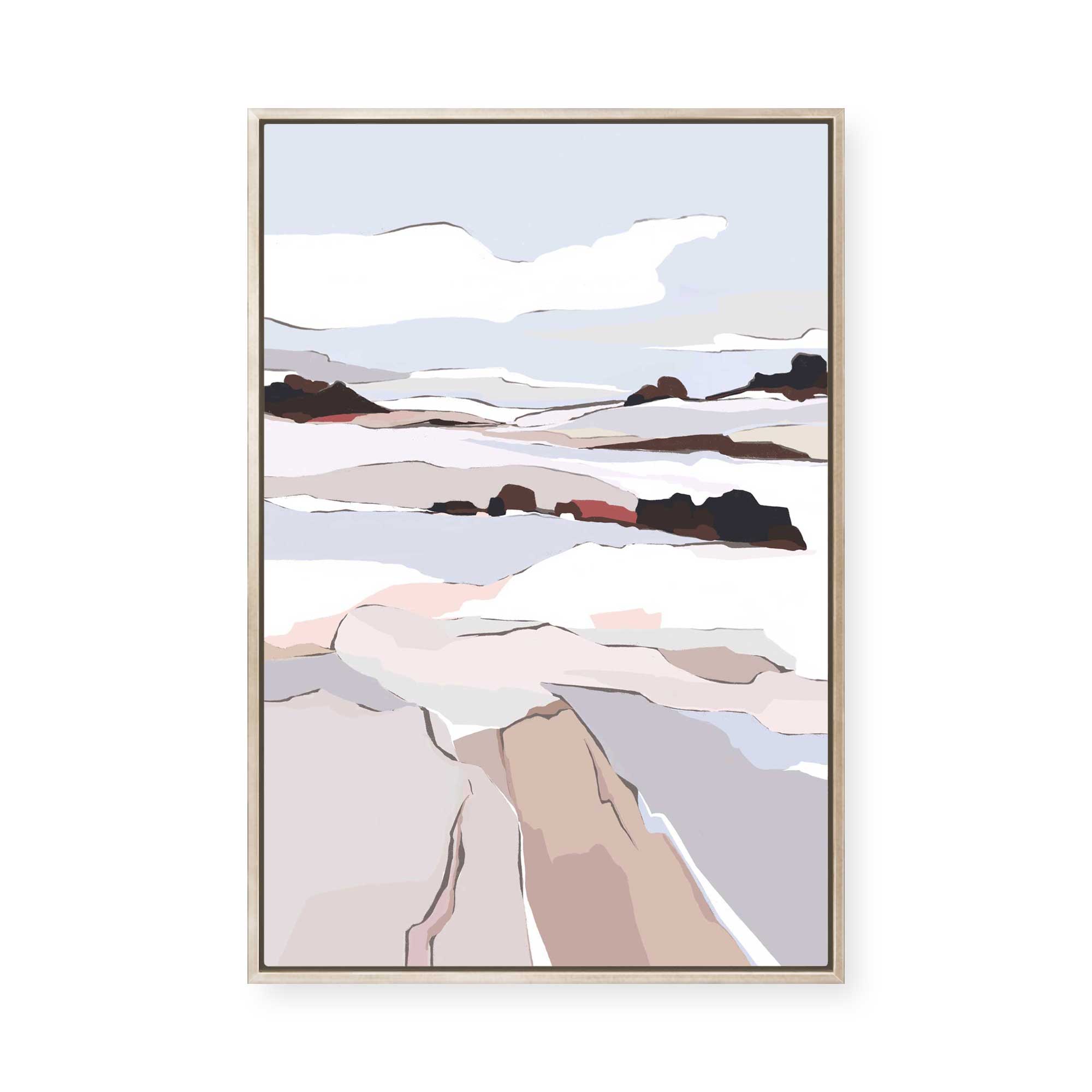 Frosty View II | Framed Canvas