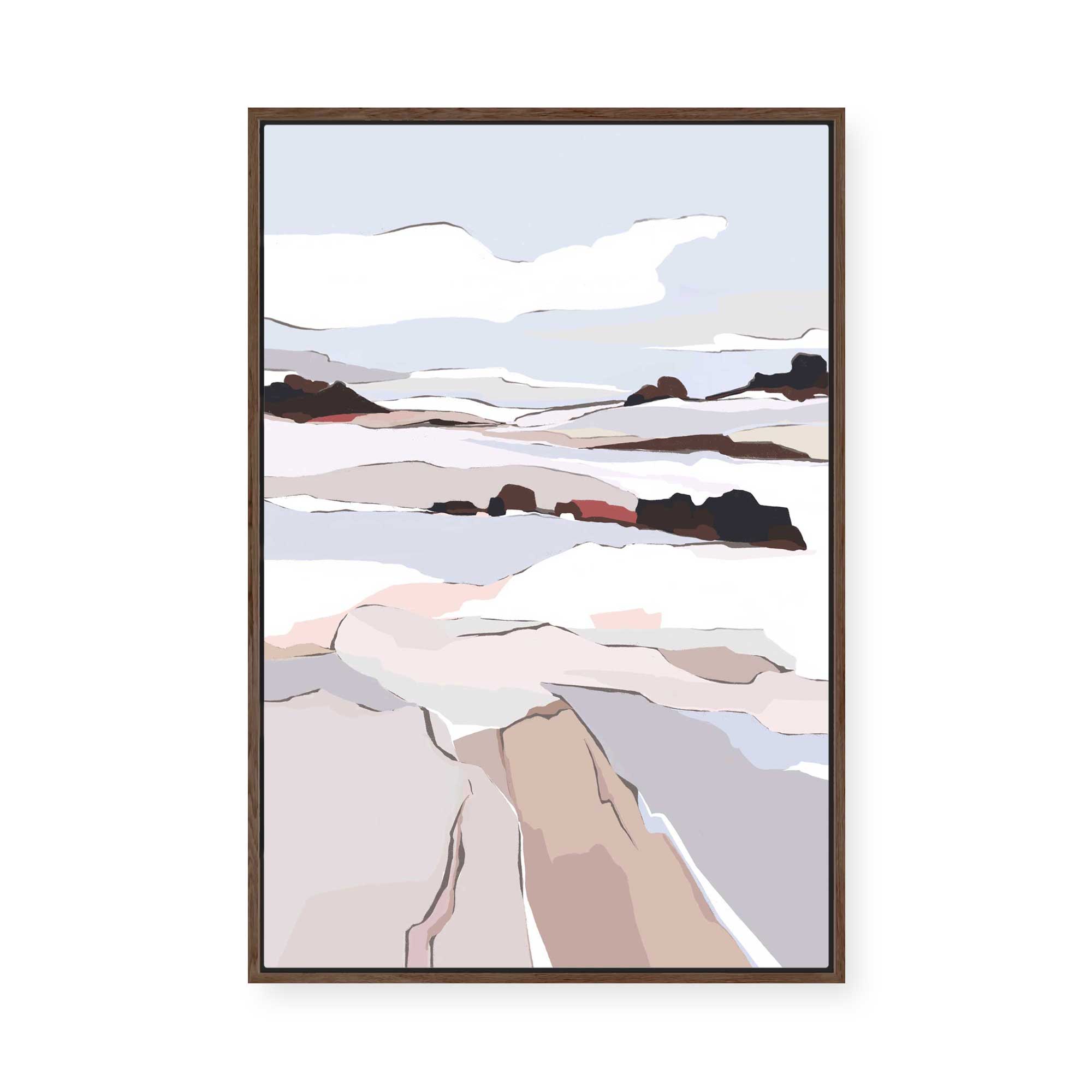 Frosty View II | Framed Canvas