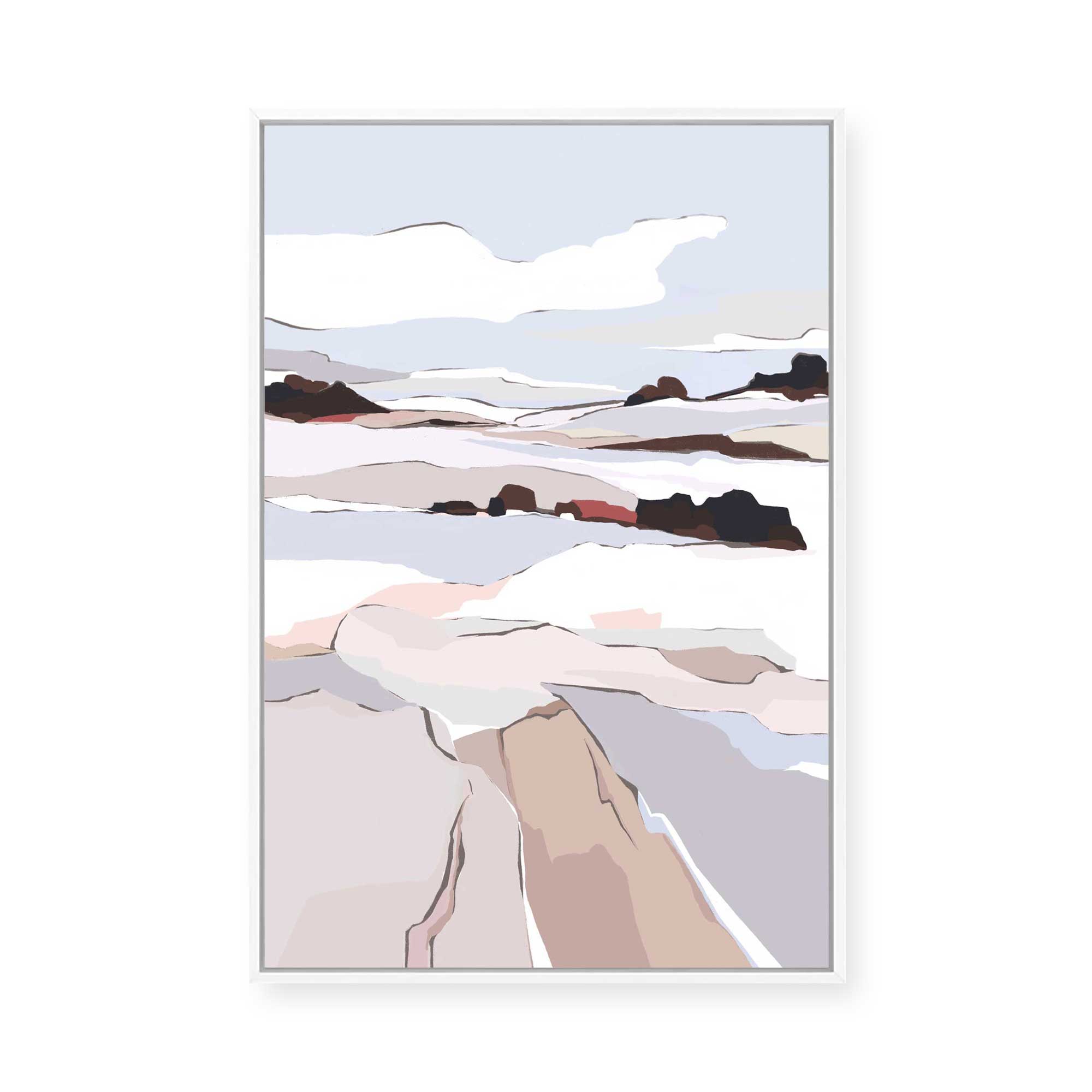 Frosty View II | Framed Canvas
