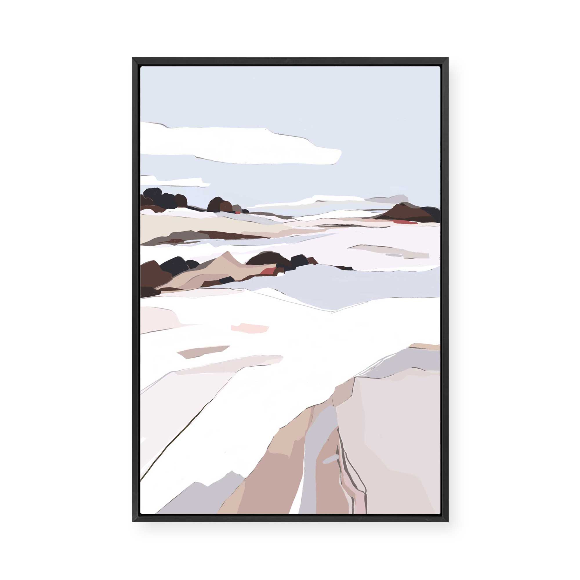 Frosty View I | Framed Canvas