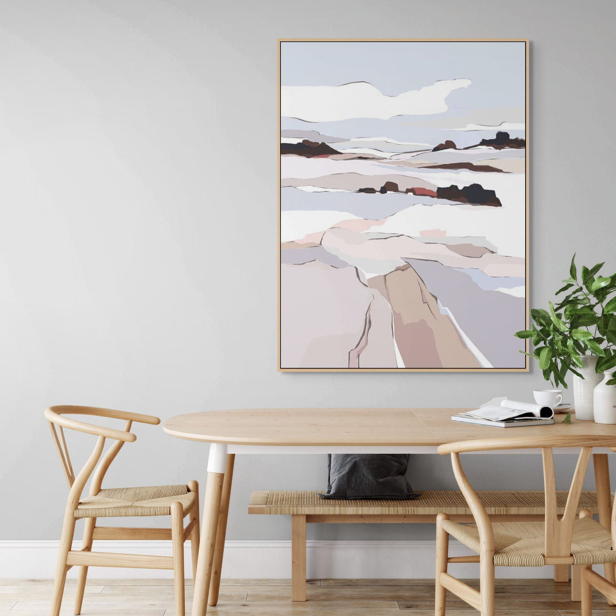 Frosty View II | Framed Canvas