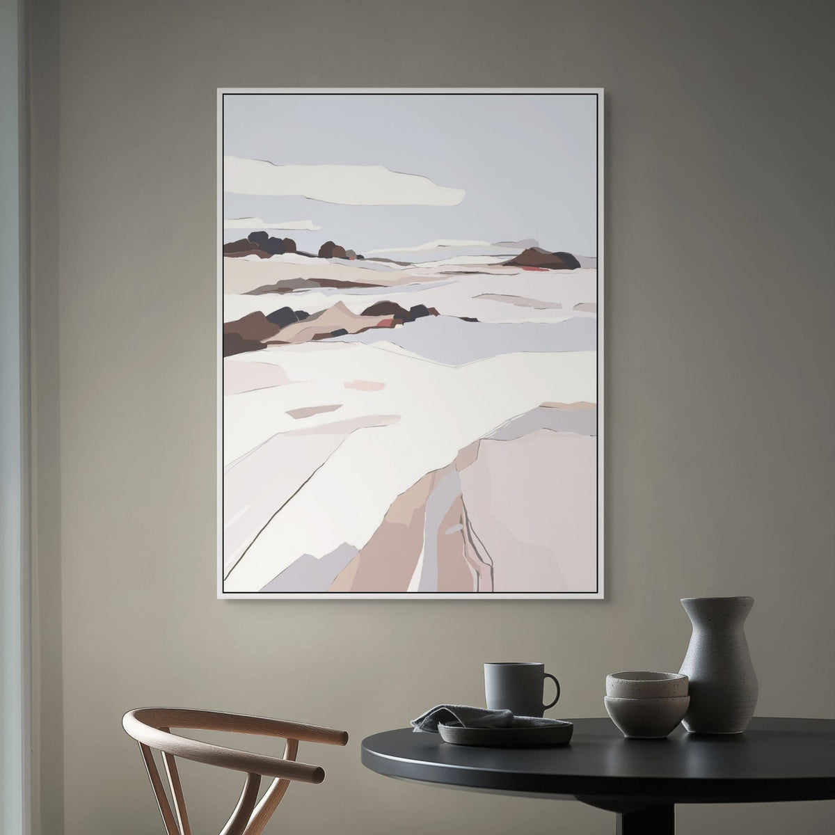Frosty View I | Framed Canvas
