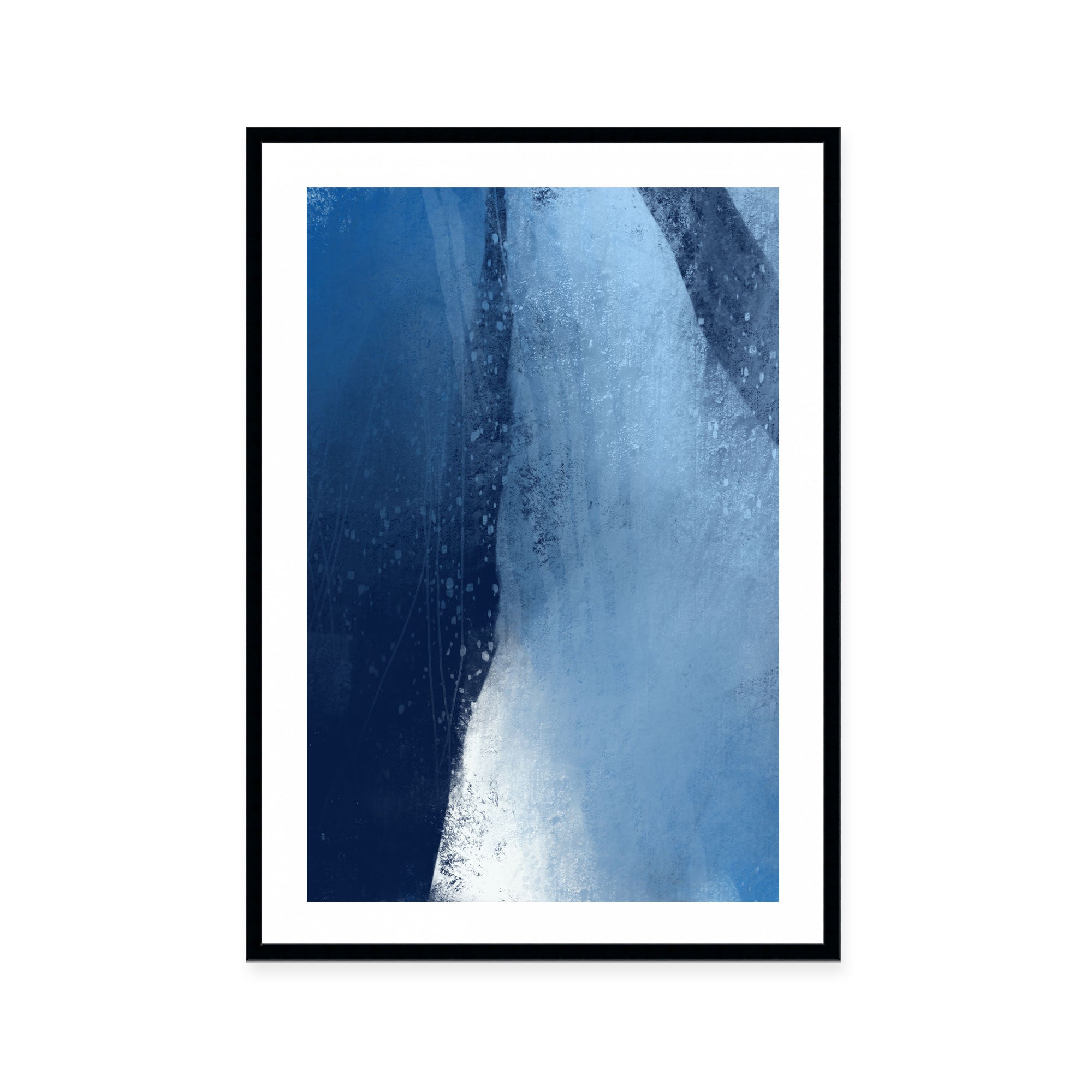 Frozen Blue Abstraction