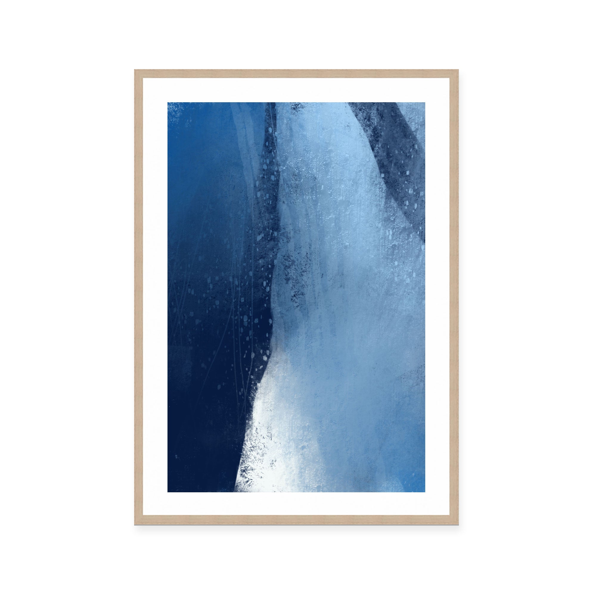 Frozen Blue Abstraction